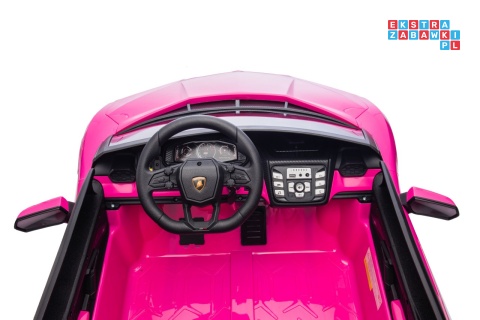 [A500.STRONG] Lamborghini Revuelto XL auto na akumulator 200W 24V//7Ah silnik bezszczotkowy pompowane koła ekoskóra