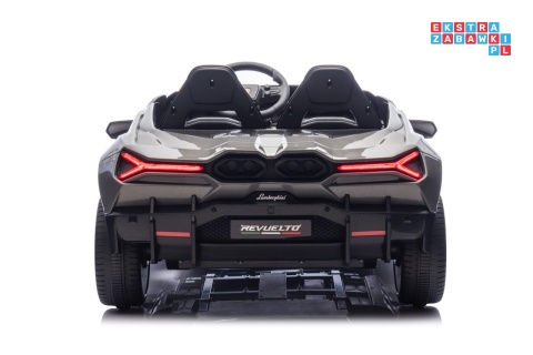 [A500.STRONG] Lamborghini Revuelto XL auto na akumulator 200W 24V//7Ah silnik bezszczotkowy pompowane koła ekoskóra