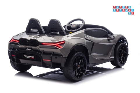 [A500.STRONG] Lamborghini Revuelto XL auto na akumulator 200W 24V//7Ah silnik bezszczotkowy pompowane koła ekoskóra