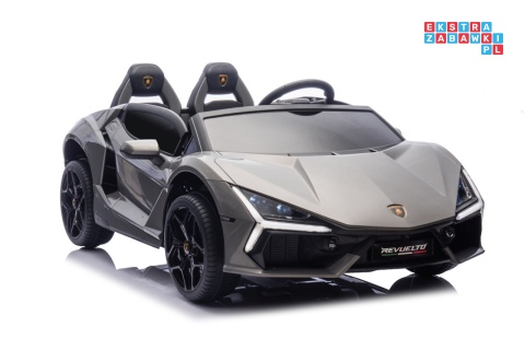 [A500.STRONG] Lamborghini Revuelto XL auto na akumulator 200W 24V//7Ah silnik bezszczotkowy pompowane koła ekoskóra