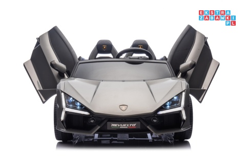 [A500.STRONG] Lamborghini Revuelto XL auto na akumulator 200W 24V//7Ah silnik bezszczotkowy pompowane koła ekoskóra