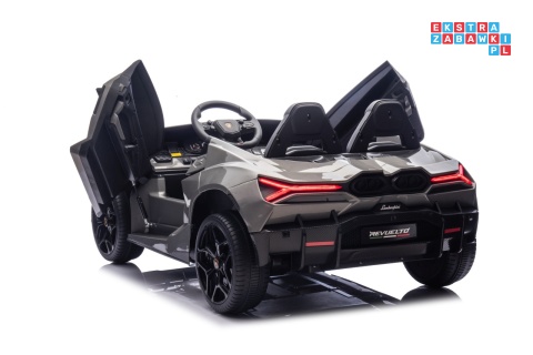 [A500.STRONG] Lamborghini Revuelto XL auto na akumulator 200W 24V//7Ah silnik bezszczotkowy pompowane koła ekoskóra