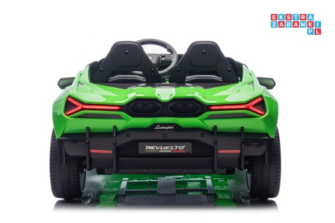 [A500.STRONG] Lamborghini Revuelto XL auto na akumulator 200W 24V//7Ah silnik bezszczotkowy pompowane koła ekoskóra