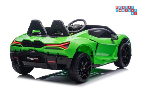 [A500.STRONG] Lamborghini Revuelto XL auto na akumulator 200W 24V//7Ah silnik bezszczotkowy pompowane koła ekoskóra
