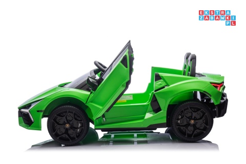 [A500.STRONG] Lamborghini Revuelto XL auto na akumulator 200W 24V//7Ah silnik bezszczotkowy pompowane koła ekoskóra