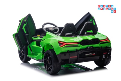 [A500.STRONG] Lamborghini Revuelto XL auto na akumulator 200W 24V//7Ah silnik bezszczotkowy pompowane koła ekoskóra