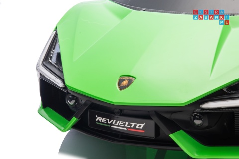 [A500.STRONG] Lamborghini Revuelto XL auto na akumulator 200W 24V//7Ah silnik bezszczotkowy pompowane koła ekoskóra
