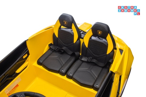 [A500.STRONG] Lamborghini Revuelto XL auto na akumulator 200W 24V//7Ah silnik bezszczotkowy pompowane koła ekoskóra