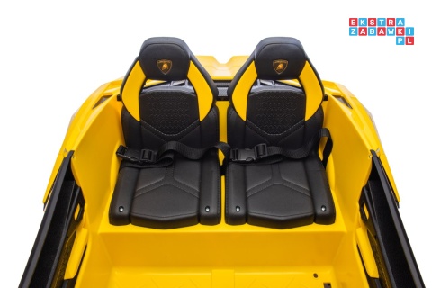 [A500.STRONG] Lamborghini Revuelto XL auto na akumulator 200W 24V//7Ah silnik bezszczotkowy pompowane koła ekoskóra