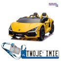 [A500.STRONG] Lamborghini Revuelto XL auto na akumulator 200W 24V//7Ah silnik bezszczotkowy pompowane koła ekoskóra