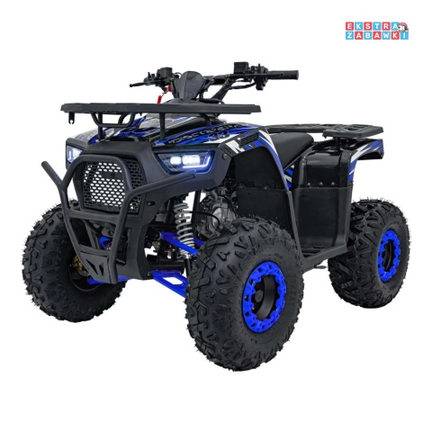 Quad spalinowy 125cc Discoverer - niebieski jednocylindrowy czterosuwowy z zapłonem e-start, automat z rewersem [ATV009.8]