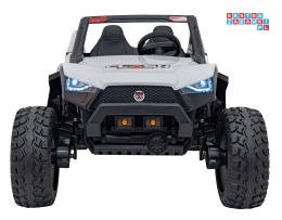 [SX1929] Buggy Clash STRONG 4x4 (2x300W + 2x35W) 24V/14Ah 16km/h EVA pilot ekoskóra - biały