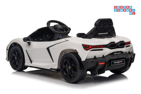 [QLS-8603] Lamborghini Revuelto auto na akumulator 4x4 (2x45W i 2x35W) 12V/9Ah ekoskóra EVA
