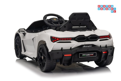 [QLS-8603] Lamborghini Revuelto auto na akumulator 4x4 (2x45W i 2x35W) 12V/9Ah ekoskóra EVA