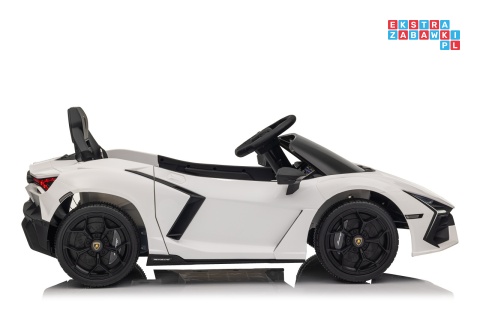 [QLS-8603] Lamborghini Revuelto auto na akumulator 4x4 (2x45W i 2x35W) 12V/9Ah ekoskóra EVA