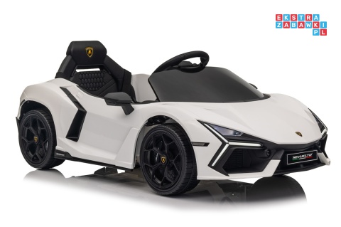 [QLS-8603] Lamborghini Revuelto auto na akumulator 4x4 (2x45W i 2x35W) 12V/9Ah ekoskóra EVA