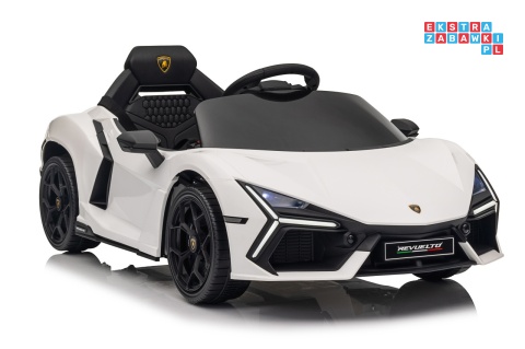 [QLS-8603] Lamborghini Revuelto auto na akumulator 4x4 (2x45W i 2x35W) 12V/9Ah ekoskóra EVA