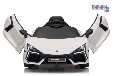 [QLS-8603] Lamborghini Revuelto auto na akumulator 4x4 (2x45W i 2x35W) 12V/9Ah ekoskóra EVA