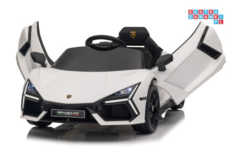 [QLS-8603] Lamborghini Revuelto auto na akumulator 4x4 (2x45W i 2x35W) 12V/9Ah ekoskóra EVA