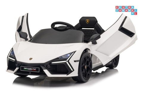 [QLS-8603] Lamborghini Revuelto auto na akumulator 4x4 (2x45W i 2x35W) 12V/9Ah ekoskóra EVA