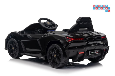 [QLS-8603] Lamborghini Revuelto auto na akumulator 4x4 (2x45W i 2x35W) 12V/9Ah ekoskóra EVA