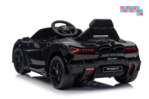 [QLS-8603] Lamborghini Revuelto auto na akumulator 4x4 (2x45W i 2x35W) 12V/9Ah ekoskóra EVA