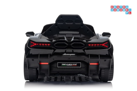 [QLS-8603] Lamborghini Revuelto auto na akumulator 4x4 (2x45W i 2x35W) 12V/9Ah ekoskóra EVA