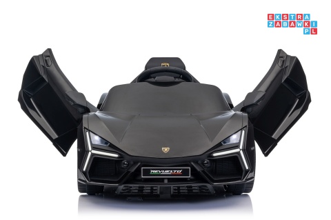 [QLS-8603] Lamborghini Revuelto auto na akumulator 4x4 (2x45W i 2x35W) 12V/9Ah ekoskóra EVA