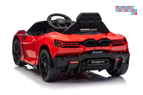 [QLS-8603] Lamborghini Revuelto auto na akumulator 4x4 (2x45W i 2x35W) 12V/9Ah ekoskóra EVA