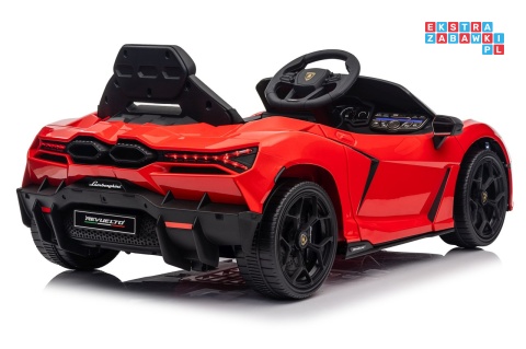 [QLS-8603] Lamborghini Revuelto auto na akumulator 4x4 (2x45W i 2x35W) 12V/9Ah ekoskóra EVA