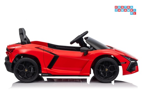 [QLS-8603] Lamborghini Revuelto auto na akumulator 4x4 (2x45W i 2x35W) 12V/9Ah ekoskóra EVA