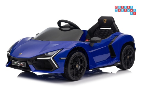 [QLS-8603] Lamborghini Revuelto auto na akumulator 4x4 (2x45W i 2x35W) 12V/9Ah ekoskóra EVA