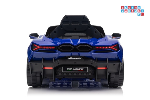 [QLS-8603] Lamborghini Revuelto auto na akumulator 4x4 (2x45W i 2x35W) 12V/9Ah ekoskóra EVA