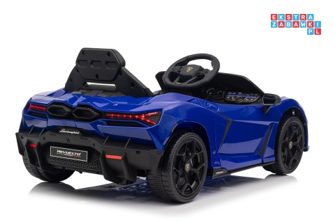 [QLS-8603] Lamborghini Revuelto auto na akumulator 4x4 (2x45W i 2x35W) 12V/9Ah ekoskóra EVA