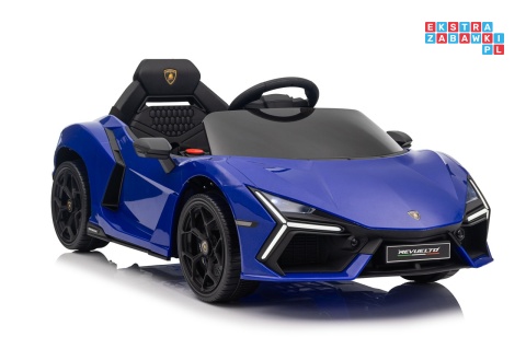 [QLS-8603] Lamborghini Revuelto auto na akumulator 4x4 (2x45W i 2x35W) 12V/9Ah ekoskóra EVA