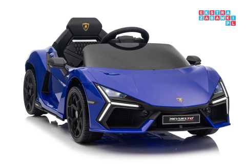 [QLS-8603] Lamborghini Revuelto auto na akumulator 4x4 (2x45W i 2x35W) 12V/9Ah ekoskóra EVA