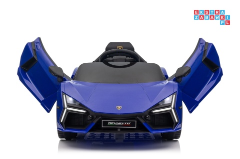 [QLS-8603] Lamborghini Revuelto auto na akumulator 4x4 (2x45W i 2x35W) 12V/9Ah ekoskóra EVA