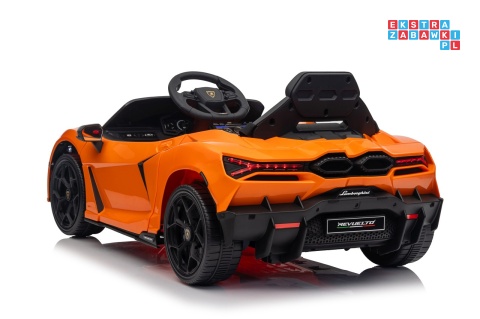 [QLS-8603] Lamborghini Revuelto auto na akumulator 4x4 (2x45W i 2x35W) 12V/9Ah ekoskóra EVA