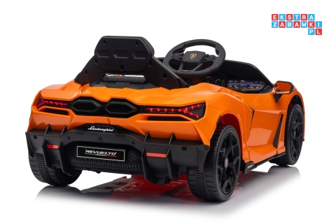 [QLS-8603] Lamborghini Revuelto auto na akumulator 4x4 (2x45W i 2x35W) 12V/9Ah ekoskóra EVA