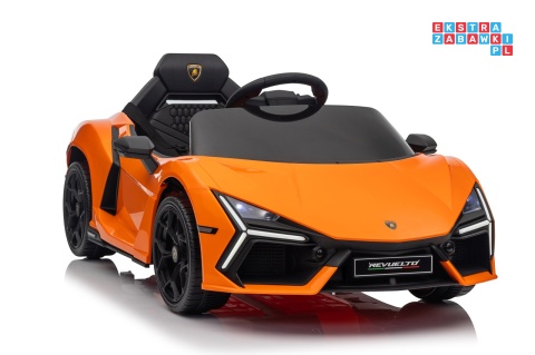 [QLS-8603] Lamborghini Revuelto auto na akumulator 4x4 (2x45W i 2x35W) 12V/9Ah ekoskóra EVA