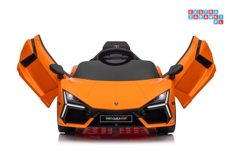 [QLS-8603] Lamborghini Revuelto auto na akumulator 4x4 (2x45W i 2x35W) 12V/9Ah ekoskóra EVA