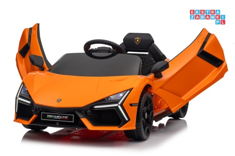 [QLS-8603] Lamborghini Revuelto auto na akumulator 4x4 (2x45W i 2x35W) 12V/9Ah ekoskóra EVA