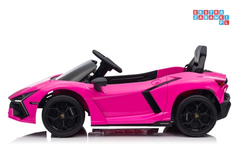 [QLS-8603] Lamborghini Revuelto auto na akumulator 4x4 (2x45W i 2x35W) 12V/9Ah ekoskóra EVA