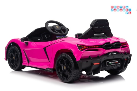 [QLS-8603] Lamborghini Revuelto auto na akumulator 4x4 (2x45W i 2x35W) 12V/9Ah ekoskóra EVA