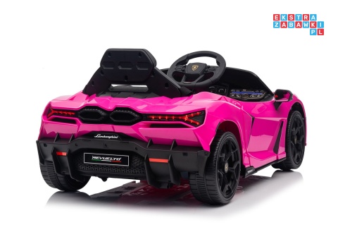 [QLS-8603] Lamborghini Revuelto auto na akumulator 4x4 (2x45W i 2x35W) 12V/9Ah ekoskóra EVA