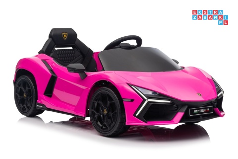 [QLS-8603] Lamborghini Revuelto auto na akumulator 4x4 (2x45W i 2x35W) 12V/9Ah ekoskóra EVA