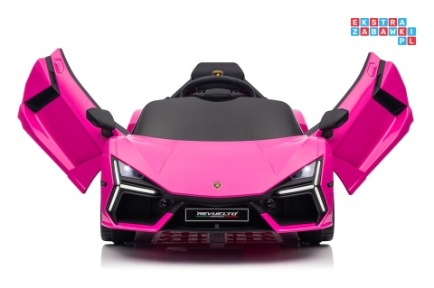 [QLS-8603] Lamborghini Revuelto auto na akumulator 4x4 (2x45W i 2x35W) 12V/9Ah ekoskóra EVA