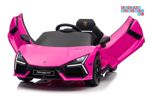 [QLS-8603] Lamborghini Revuelto auto na akumulator 4x4 (2x45W i 2x35W) 12V/9Ah ekoskóra EVA