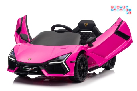[QLS-8603] Lamborghini Revuelto auto na akumulator 4x4 (2x45W i 2x35W) 12V/9Ah ekoskóra EVA