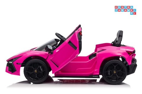 [QLS-8603] Lamborghini Revuelto auto na akumulator 4x4 (2x45W i 2x35W) 12V/9Ah ekoskóra EVA